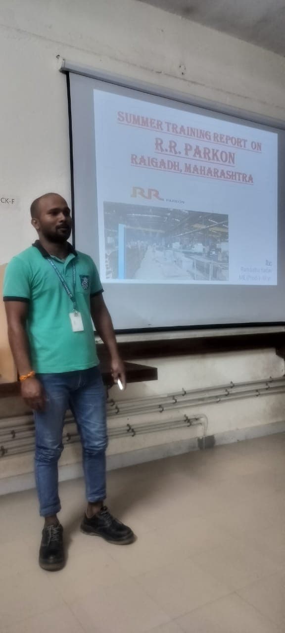 PPT Competition · Industrial Training